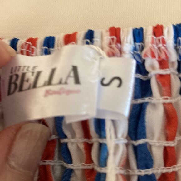 Mia Little Bella NWT Sun Dress with Tie Straps in Red, White & Blue Stripe. Sz S - Picture 9 of 9